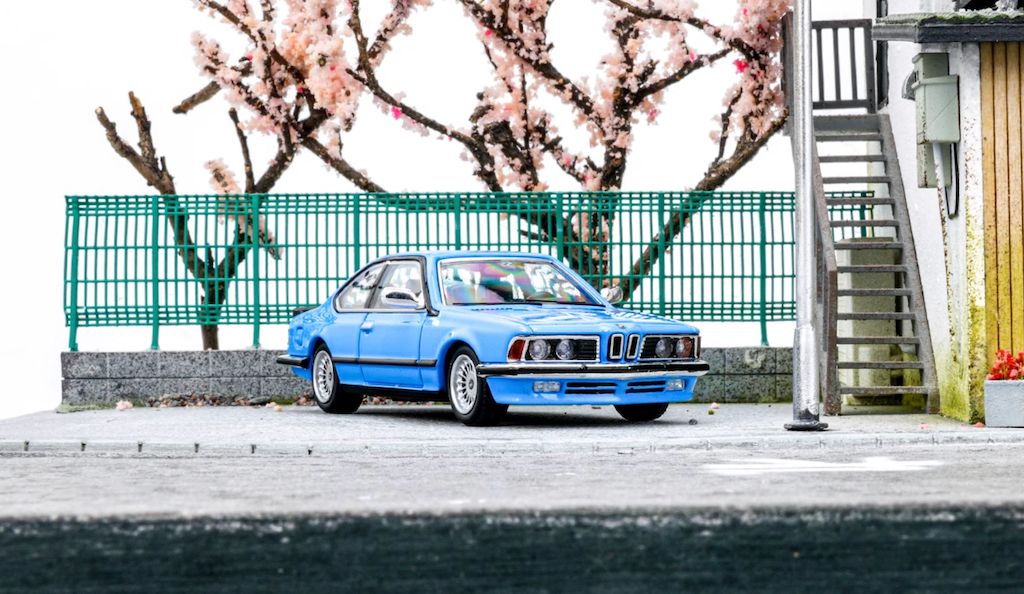 SW 1:64 Blue E24 635 CSI Couple Classic Sports Model Diecast Metal Car New