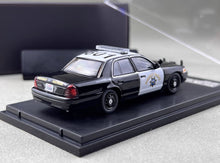 Load image into Gallery viewer, Rollin 1:64 CROWN VICTORIA CA Highway Patrol Police Model Diecast Metal Car
