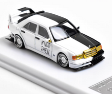Load image into Gallery viewer, MJ 1:64 Black White 190E 2.5-16 EVO Sedan Sports Model Diecast Metal Car New Collection
