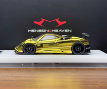 Load image into Gallery viewer, HH 1:64 Plating Gold Zonda Tricolore Sports Model Diecast Metal Car New Collection
