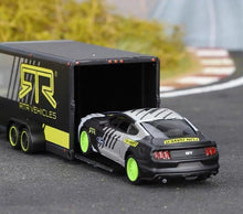 Load image into Gallery viewer, Maisto 1:64 2021 Bronco SUV Trailer 2015 Mustang GT Haulers Model Metal Car
