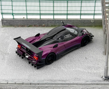 Load image into Gallery viewer, CM 1:64 Purple Zonda Revolucion REV Racing Sports Model Diecast Metal Car New Collection
