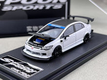 Load image into Gallery viewer, MT 1:64 White JDM Civic Type R FD2 Spoon Sports Model Diecast Metal Car BN
