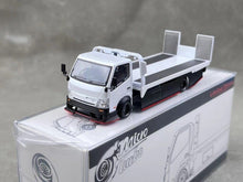 Load image into Gallery viewer, MT 1:64 White H300 Flatbed Tow Truck Custom Model Diecast Metal Car New
