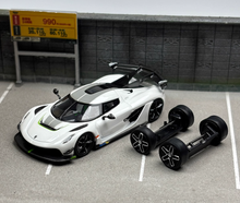 Load image into Gallery viewer, CM 1:64 White Jesko Absolut Super Racing Sport Model Diecast Metal Car New Collection
