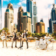 Load image into Gallery viewer, 1:64 Painted Figure Mini Model Miniature Resin Diorama Band Rock Man SInger Set
