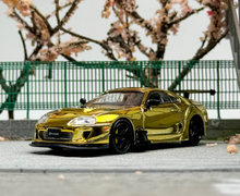 Load image into Gallery viewer, 1:64 LMLF Gold JDM Supra A80Z Pandem Sports Model Diecast Metal Car New Collection
