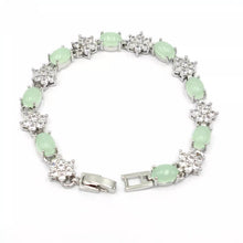 Load image into Gallery viewer, Nature Jade Beaded Bracelet Jewelry Blessing Lucky Fortune Gift For Her Lime ss
