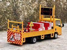 Load image into Gallery viewer, DBGT 1:64 Yellow lsuzu ELF Road Construction Truck Model Diecast Metal Car New Collection
