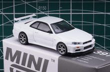 Load image into Gallery viewer, MINIGT 1:64 White JDM Skyline GTR Racing Sports Model Toy Metal Car 397
