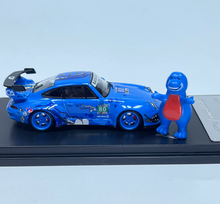 Load image into Gallery viewer, MC 1:64 Blue Dinosaur RWB 993 Figure Sports Model Diecast Metal Car Box New Collection
