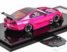 Load image into Gallery viewer, YM 1:64 JDM Pink Supra A80 JAZ80 Racing Sports Model Diecast Resin Car New Collection
