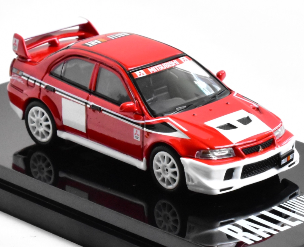 HobbyJapan 1:64 Red Decal Lancer Evolution EVO 6 VI Model Diecast Metal Car