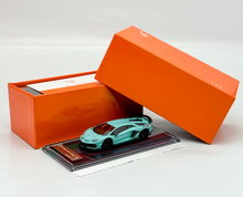 Load image into Gallery viewer, U2 1:64 Blue Novitec Aventador SVJ LP770 Sports Model Diecast Resin Car New Collection
