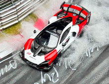 Load image into Gallery viewer, CM 1:64 White Red Senna GTR Racing Sports Model Diecast Metal Car New Collection
