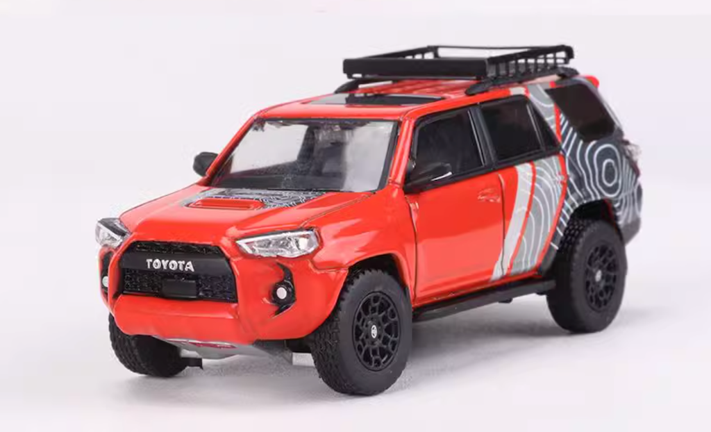 GCD 1:64 Orange 4 Runner TRD PRO SUV Sports Model Diecast Metal Car New Collection