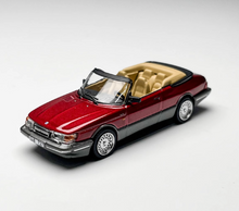Load image into Gallery viewer, Tarmac 1:64 Red SAAB 900 Turbo Convertible Sports Model Diecast Metal Car New Collection
