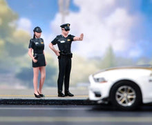 Load image into Gallery viewer, 1:64 Painted Figure Model Miniature Resin Diorama Sand Policeman Cop Officer Toy New Collection
