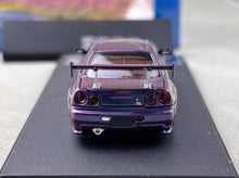 Load image into Gallery viewer, Fuji 1:64 Purple Skyline GTR R34 Nismo Z-Tune Sports Model Diecast Metal Car
