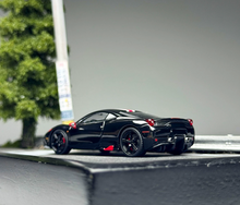 Load image into Gallery viewer, TOC 1:64 Black Stripe FE458 Speciale Sports Model Diecast Metal Car New Collection

