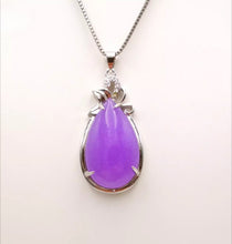 Load image into Gallery viewer, Nature Purple Jade Pendant Necklace Gift Jewelry charm Blessing Lucky Elegant S
