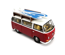Load image into Gallery viewer, 1:76 Red VW T2 Camper Surfing Van Sports Model Diecast Metal Car New Collection
