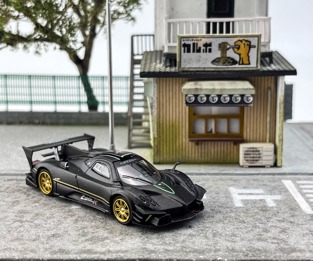 CM 1:64 Black Zonda R Racing Sports Model Diecast Metal Car New Collection