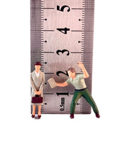 Load image into Gallery viewer, 1:64 Painted Figure Model Miniature Resin Diorama Sand Old Woman Cleaning Worker
