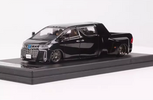 Load image into Gallery viewer, GCD 1:64 Black Alphard Pickup Truck MATS Dually Model Diecast Metal Car New
