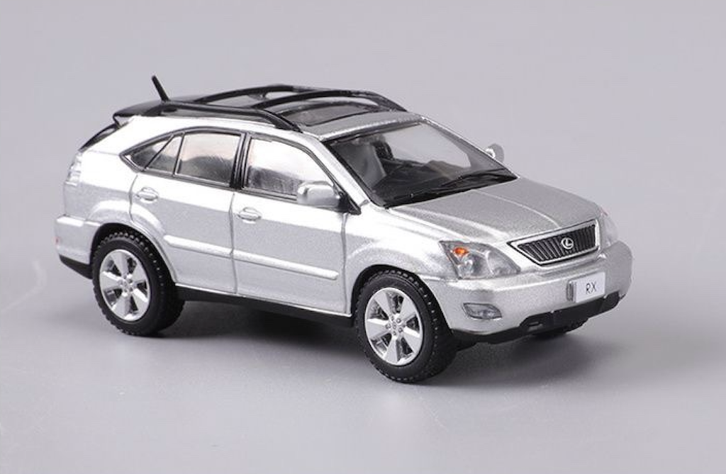 GCD 1:64 Silver RX300 XU30 City SUV Sports Model Diecast Metal Car BN