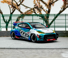 Load image into Gallery viewer, Fuji 1:64 Blue JDM GR Yaris Pandem Hatchback Sport Model Diecast Metal Car New Collection
