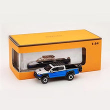Load image into Gallery viewer, GCD 1:64 Blue Toyota Tacoma Pick Up Roof Tent Camping Truck Model Toy Metal Car BN
