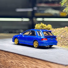 Load image into Gallery viewer, MH 1:64 Blue Carbon Impreza Wagon WRX STi Sports Model Diecast Metal Car New Collection
