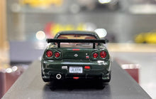 Load image into Gallery viewer, MH 1:64 Green Skyline GTR R34 NISMO CRS VER Sports Model Diecast Metal Car New Collection
