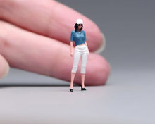 Load image into Gallery viewer, 1:64 Painted Figure Model Miniature Resin Diorama Sand Casual Trendy Girl Lady
