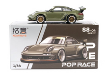 Load image into Gallery viewer, Poprace 1:64 Green RWB 997 Racing Sports Classic Model Diecast Metal Car New Collection
