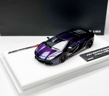 Load image into Gallery viewer, Tardis 1:64 Purple LP700-4 Racing Sports Model Diecast Resin Car New Collection
