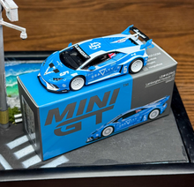 Load image into Gallery viewer, Minigt 1:64 Blue Huracan GT Gravity Sports Model Diecast Metal Car New Collection
