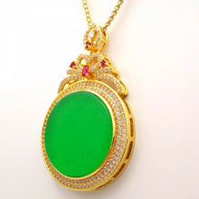 Load image into Gallery viewer, Nature Jade Fortune Pendant Necklace Gift Jewelry charm Blessing Lucky New c
