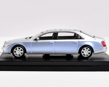 Load image into Gallery viewer, SH 1:64 Silver Blue 62S Maybach Super Luxury Sedan Model Diecast Metal Car New
