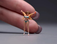Load image into Gallery viewer, 1:64 Painted Figure Model Miniature Resin Diorama Toy Sand Beauty Pretty Girl A
