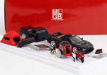 Load image into Gallery viewer, MLGB 1:64 Black NA1 NSX TRA Camper Trailer Sport Model Diecast Metal Car New
