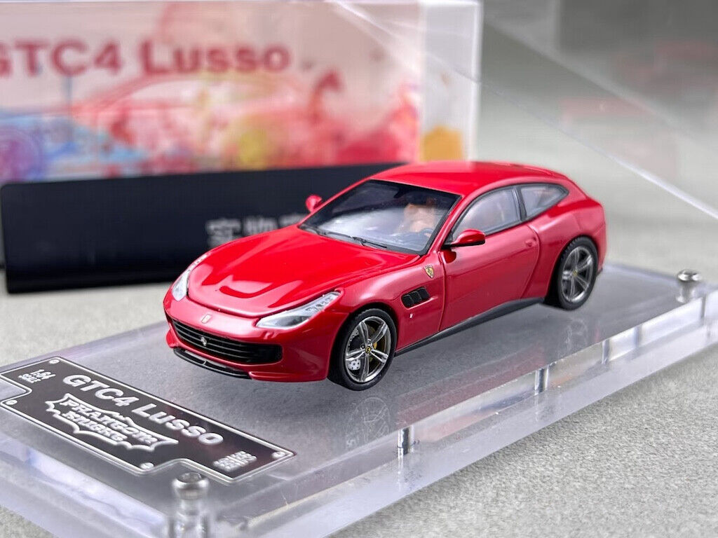 PK 1:64 Red GTC4 Lusso Racing Sports Model Diecast Metal Car New Collection
