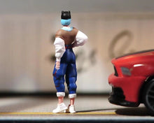 Load image into Gallery viewer, 1:64 Painted Figure Model Miniature Resin Diorama Sand Trendy Street Girl Lady
