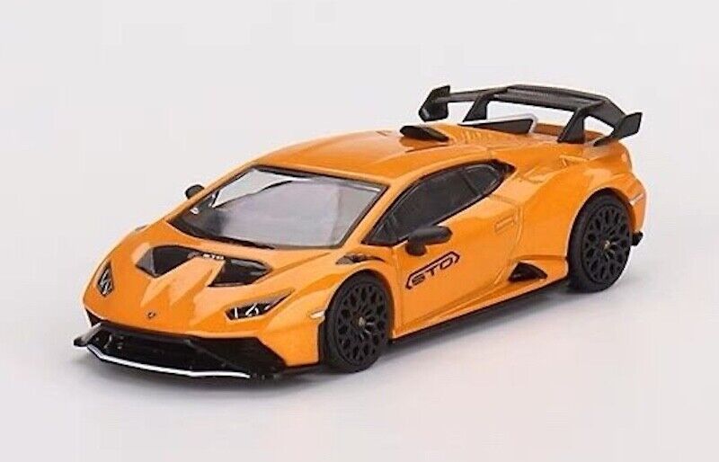 MINIGT 1:64 Orange Lamborghini Huracan Sto Racing Sports Model Toy Metal Car 511