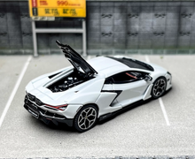 Load image into Gallery viewer, LCD 1:64 White Revuelto Racing Sports Model Diecast Metal Car New Collection
