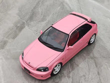 Load image into Gallery viewer, MH 1:18 Pink Civic Type R EK9 B16B Vtec Engine Model Diecast Metal Car New Collection
