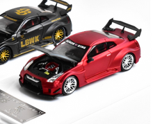 Load image into Gallery viewer, DK 1:64 APA Matte Red GTR R35 Sports Model Diecast Metal Car New Collection
