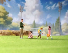 Load image into Gallery viewer, 1:64 Painted Figure Model Miniature Resin Diorama Sand Kid Girl Boy Toy Man Set
