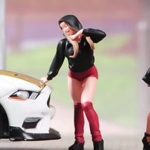 Load image into Gallery viewer, 1:64 Painted Figure Model Miniature Resin Diorama Sand Fashion Street Boy Girl
